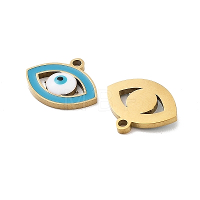 Ion Plating(IP) 316 Stainless Steel Enamel Charms STAS-U014-55G-02-1