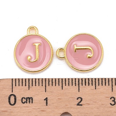 Golden Plated Alloy Enamel Charms ENAM-S118-07J-1