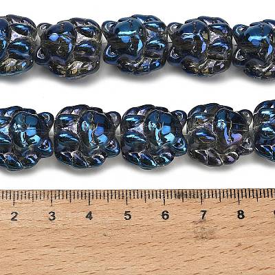 Electroplate Glass Bead Strands EGLA-H110-01HR-02-1