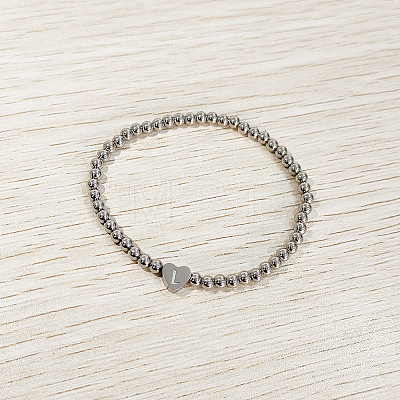 304 Stainless Steel Beads Stretch Bracelets for Women FS-WGC4F34-12-1