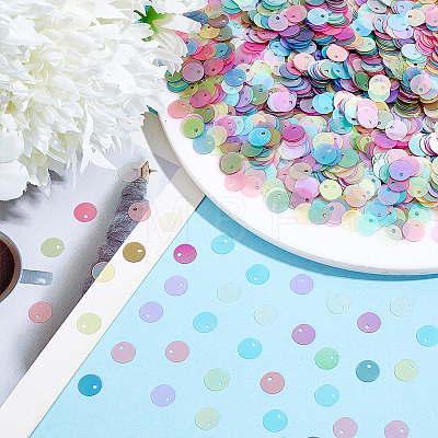 2400Pcs PVC Paillette/Sequin Pendants FIND-HY0005-24C-1