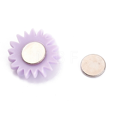 Flower Plastic Diamond Painting Magnet Cover Holder AJEW-M028-03B-1