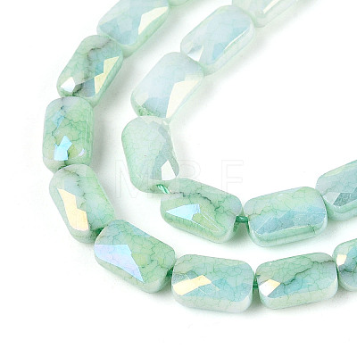 Anti-Tarnish Electroplate Glass Beads Strands X-GLAA-T025-29B-1
