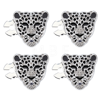 Alloy Rhinestone Cufflinks BUTT-WH0024-076S-1