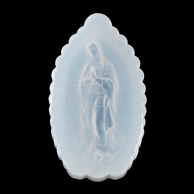Religion Virgin of Mary DIY Pendant Silicone Molds DIY-A046-05-1