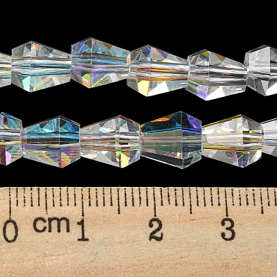 Electroplate Glass Beads Strands EGLA-C003-06-1