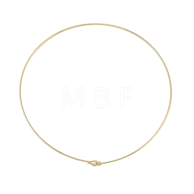 Rack Plating Brass Choker Necklaces NJEW-Q348-04G-1