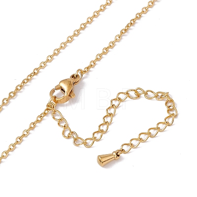 Initial Letter with Butterfly Pendant Necklace LS-NJEW-C026-01G-B-1