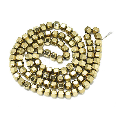 Electroplate Non-magnetic Synthetic Hematite Beads Strands G-S352-68A-01-1
