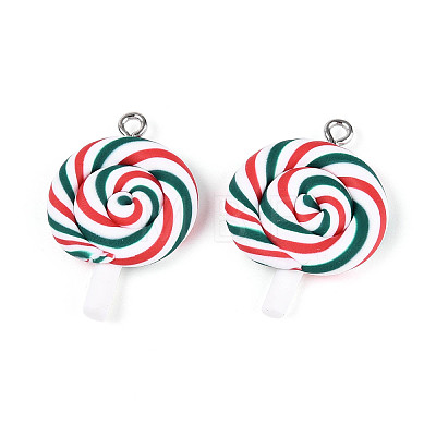 Handmade Polymer Clay Pendants CLAY-N013-30A-02-1