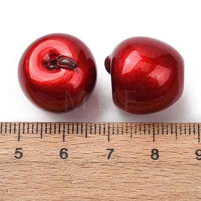 Spray Paint Opaque Resin Beads RESI-C073-02A-1