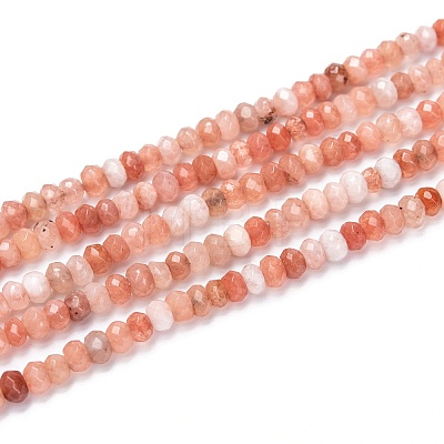 Dyed Natural Malaysia Jade Rondelle Beads Strands G-E316-2x4mm-42-1