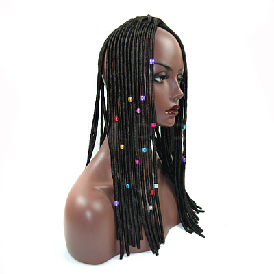 Aluminum Dreadlocks Beads Hair Decoration ALUM-R008-02-B-1