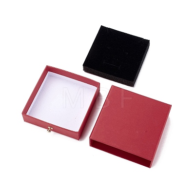 Square Paper Drawer Jewelry Set Box LS-CON-C011-03A-02-1