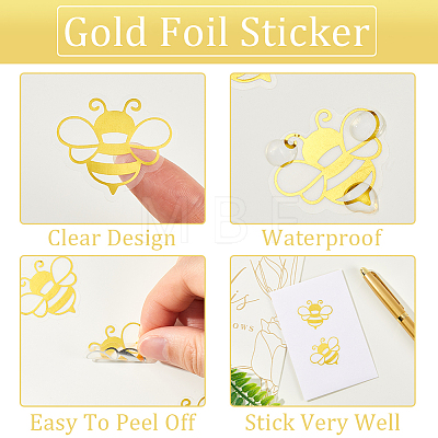 Graduation Caps Gold Foil Self-adhesive Stickers DIY-WH20001-13D-1