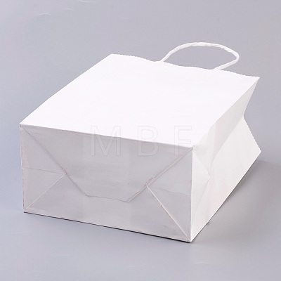 Pure Color Kraft Paper Bags AJEW-G020-A-03-1