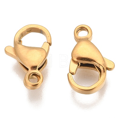 304 Stainless Steel Lobster Claw Clasps STAS-T040-PJ212-13-1