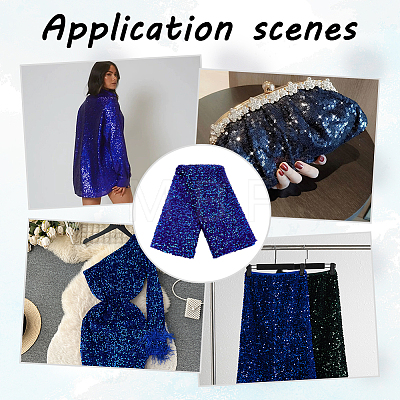 Velvet Sequin Fabric DIY-WH0430-178B-1