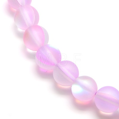 Synthetic Moonstone Beads Strands X-G-F142-6mm-09-1