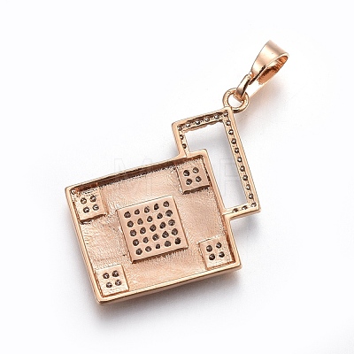 Brass Micro Pave Cubic Zirconia Jewelry Sets SJEW-F189-07KCG-1