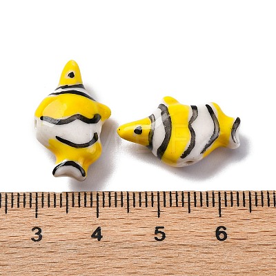 Handmade Porcelain Beads PORC-R002-02D-1