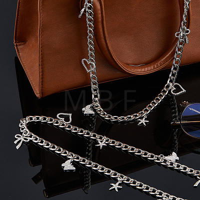 3Pcs Alloy Twisted Chain Bag Strap AJEW-FH00023-1