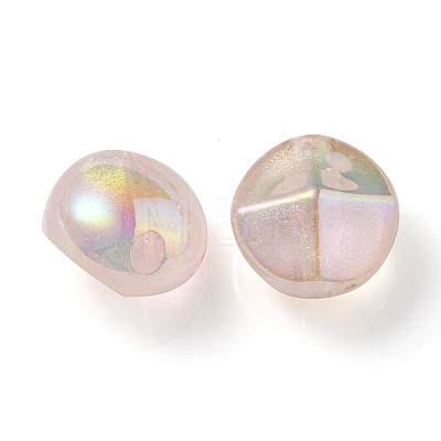 UV Plating Luminous Transparent Acrylic Beads OACR-P010-05A-1