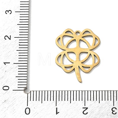 Hollow 201 Stainless Steel Pendants STAS-B136-13G-1
