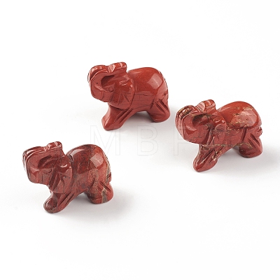 Elephant Natural Gemstone Figurine Display Decoration G-F737-02A-1
