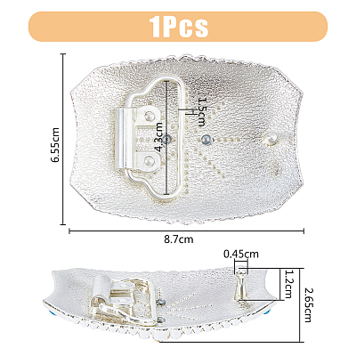 Alloy with Resin Smooth Buckles FIND-WH0126-439B-1