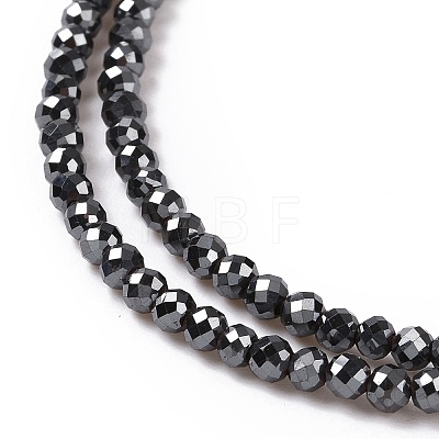 Electroplate Non-magnetic Synthetic Hematite Beads Strands G-L487-B-15-1