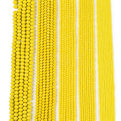 Opaque Solid Color Imitation Jade Glass Beads Strands EGLA-A044-P1mm-D04-1