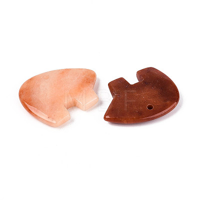 Natural Red Aventurine Big Pendants G-T144-08C-1