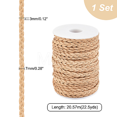   Braided Faux Suede Cord LW-PH0001-07-1