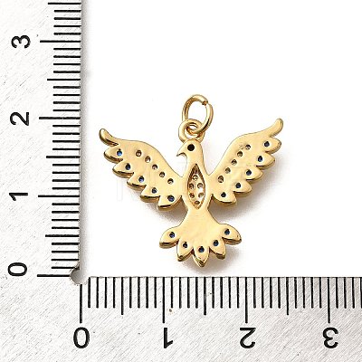 Brass Micro Pave Cubic Zirconia Pendants KK-B128-12G-01-1