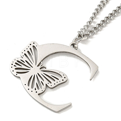 201 Stainless Steel Necklaces NJEW-Q336-01C-P-1