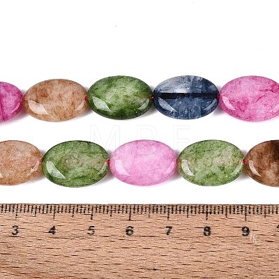 Dyed Natural White Jade Beads Strands G-N370-01A-20-1
