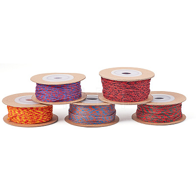 5 Rolls 5 Colors 20M 18-Ply Cotton Twisted Cord OCOR-TA0003-64B-1