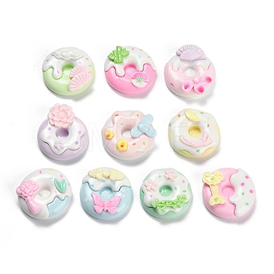 Opaque Resin Decoden Cabochons RESI-I338-08-1