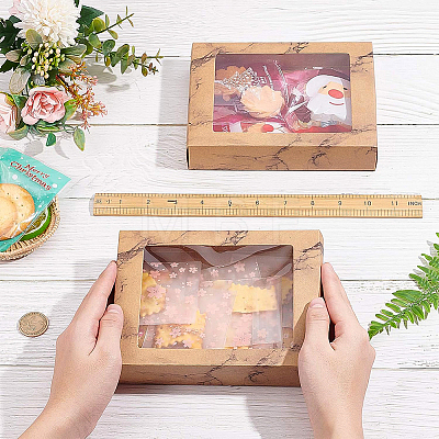 Marble Texture Pattern Paper Gift Boxes CON-BC0006-24A-1