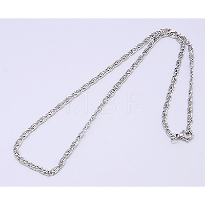 Myriad Stainless Steel Necklace Jewelry Findings X-NJEW-483L-9-1