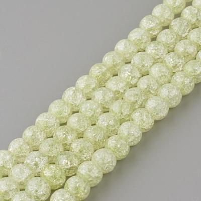 Synthetic Crackle Quartz Beads Strands GLAA-S134-6mm-08-1