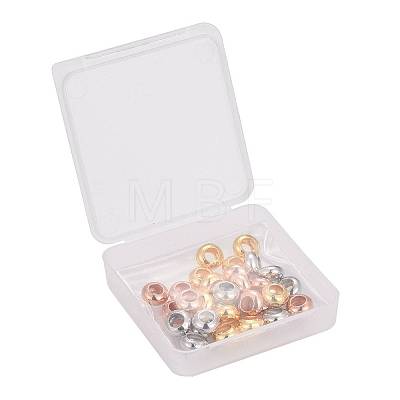 30Pcs 3 Colors Brass Spacer Beads X1-KK-LS0001-01-1