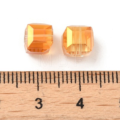 Electorplated Glass Beads EGLA-E006-1D-1