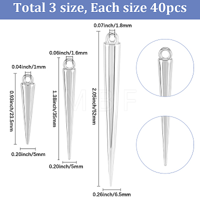 120Pcs 3 Styles Plastic Pendants KY-SC0002-64-1