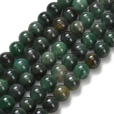 Natural African Jade Beads Strands G-F820-K02-6mm-1
