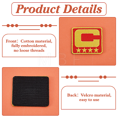 5Pcs Computerized Embroidery Polyester Iron on/Sew on Patches DIY-ME0003-07-1