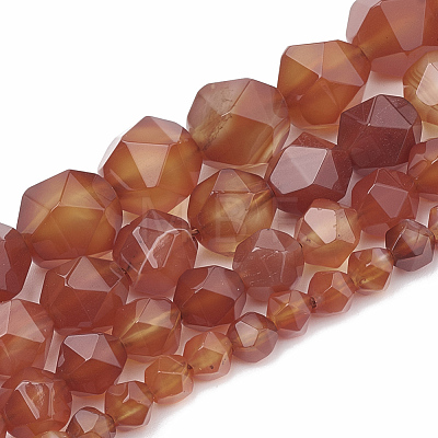 Natural Carnelian Beads Strands G-S332-8mm-005-1