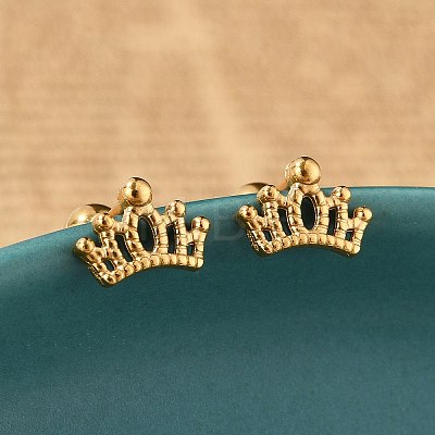 304 Stainless Steel Stud Earrings STAS-E502-04G-01-1