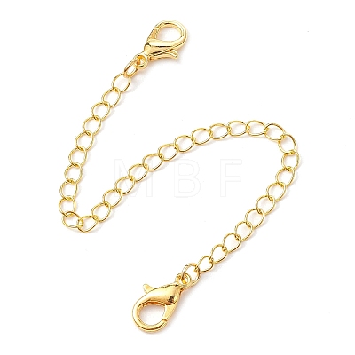2Pcs Brass Curb Chains Extender FIND-JF00119-1